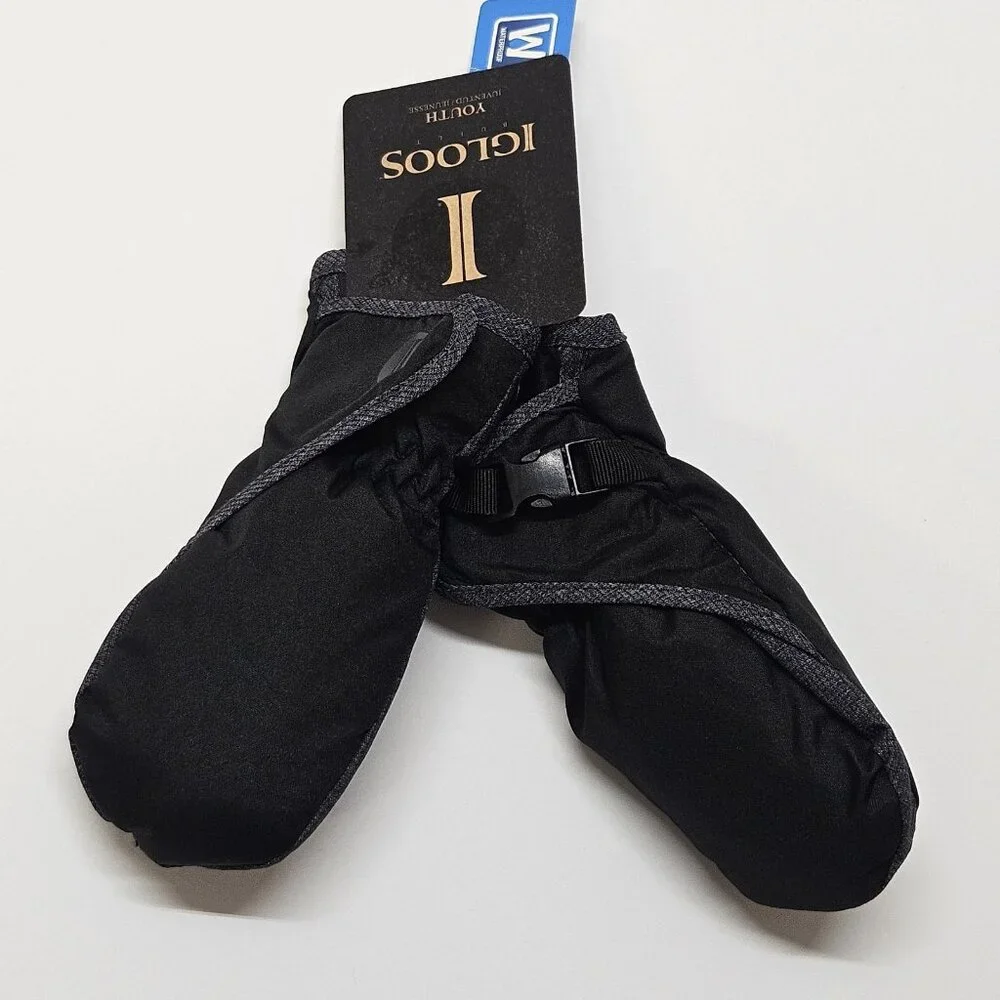 Igloos Infant 12-24 Months Ski Insulated Mittens‎ 3M Thinsulate Waterproof Black